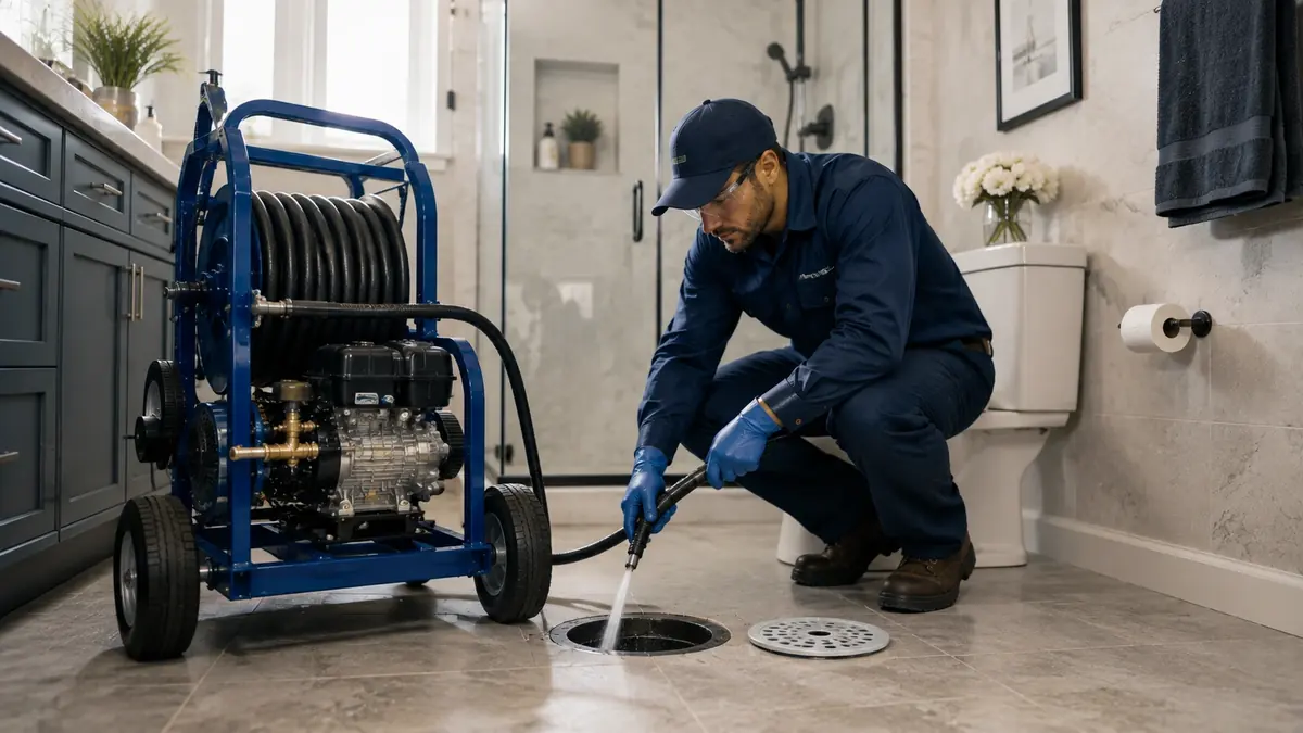 Bathroom Drain Hydro Jetting in La Canada Flintridge